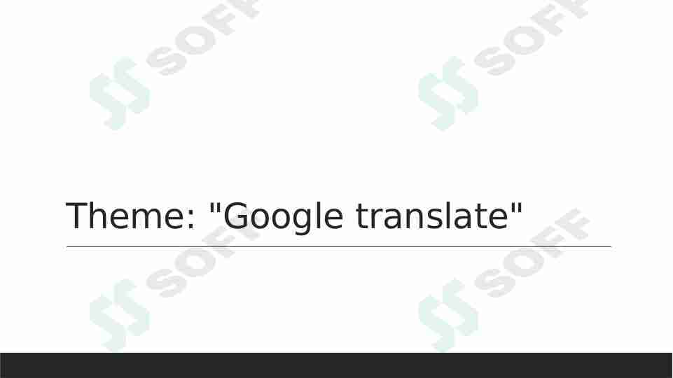 Google translate