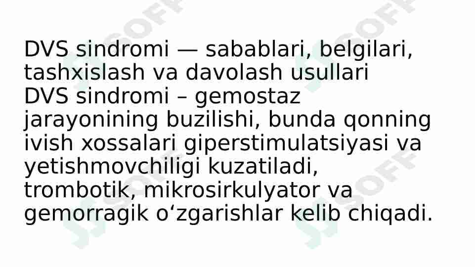 DVS sindromi