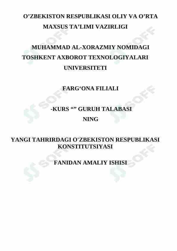 Konstitutsiya topshiriq
