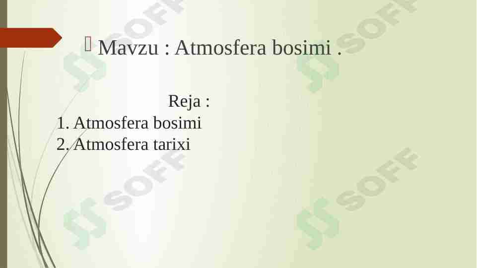 Atmosfera bosimi