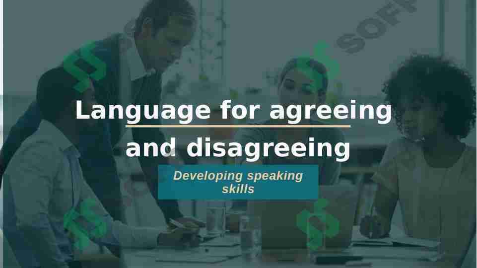 Language for agreeing and disagreeing