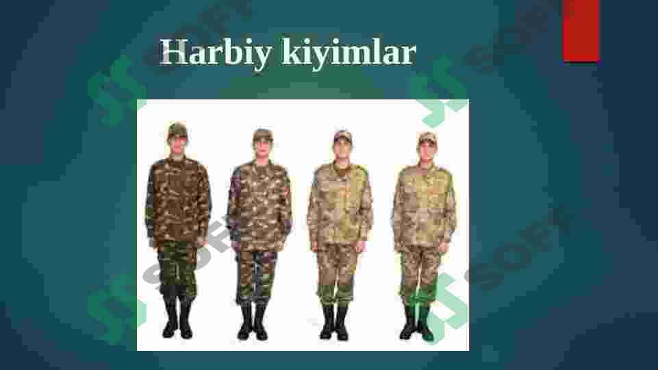 Harbiy hizmatchilarning liboslari va anjomlari