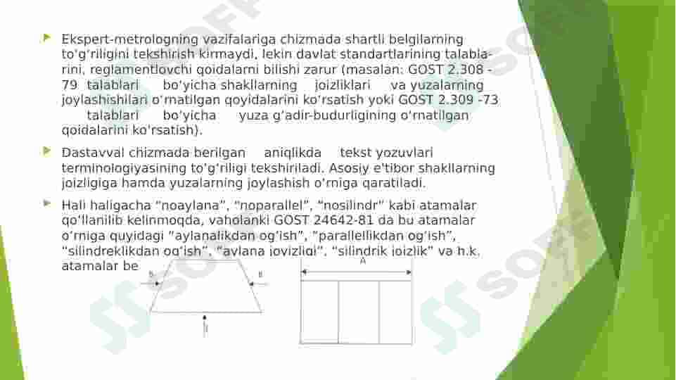 Chizmalarning metrologik ekspertizasi