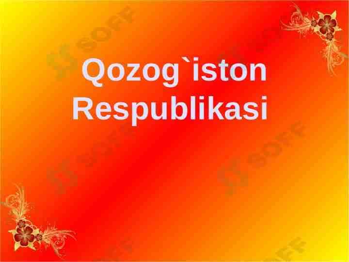 Qozog'iston Respublikasi