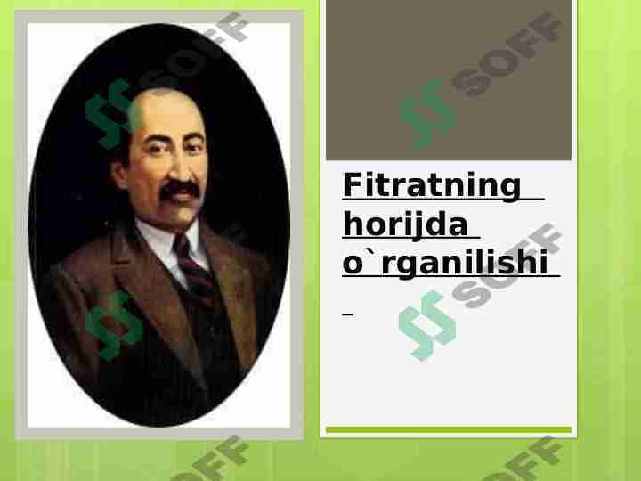 Fitratning hayoti va ijodi