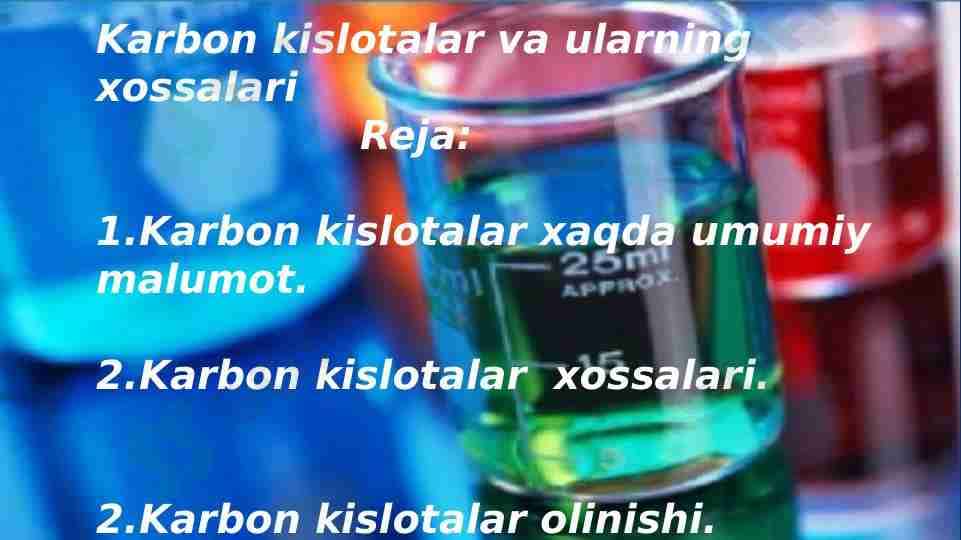 Karbon kislotalar