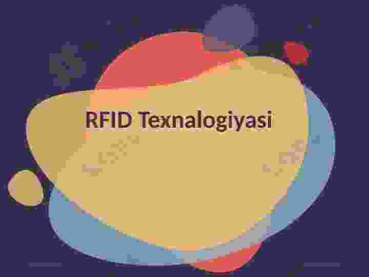 RFID Texnalogiyasi