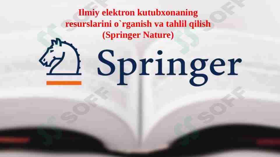 Springer - elektron kutubxona