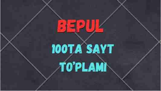 Bepul 100ta sayt to'plami qo'llanma
