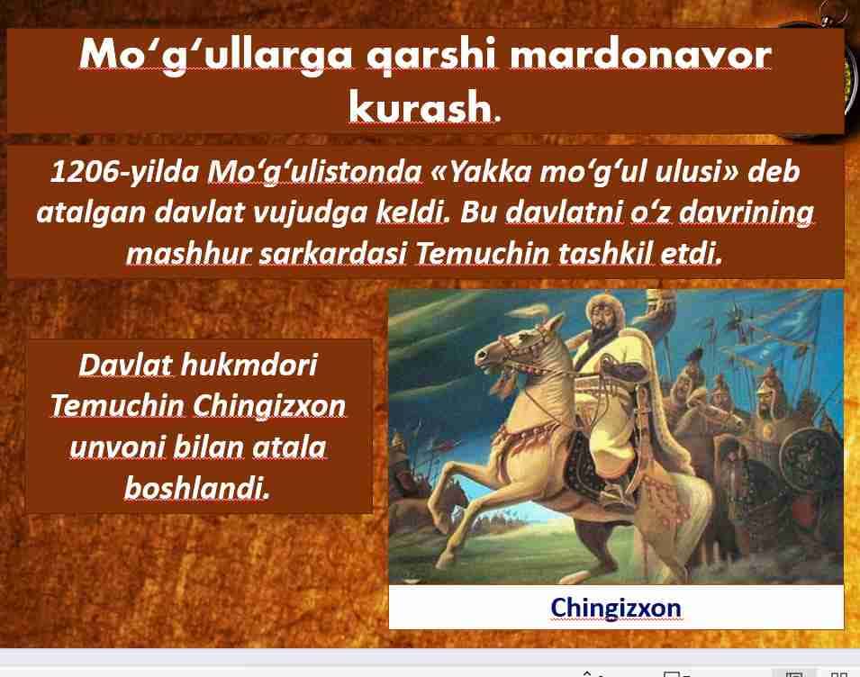 Jaloliddin Manguberdi xalqimizning milliy qahramoni