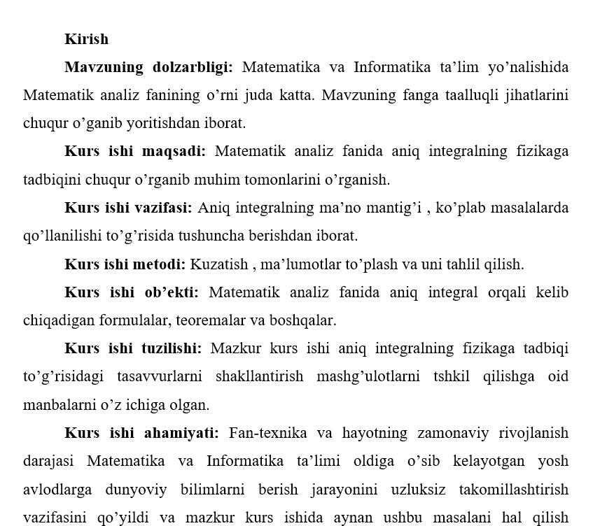 Aniq Integral
