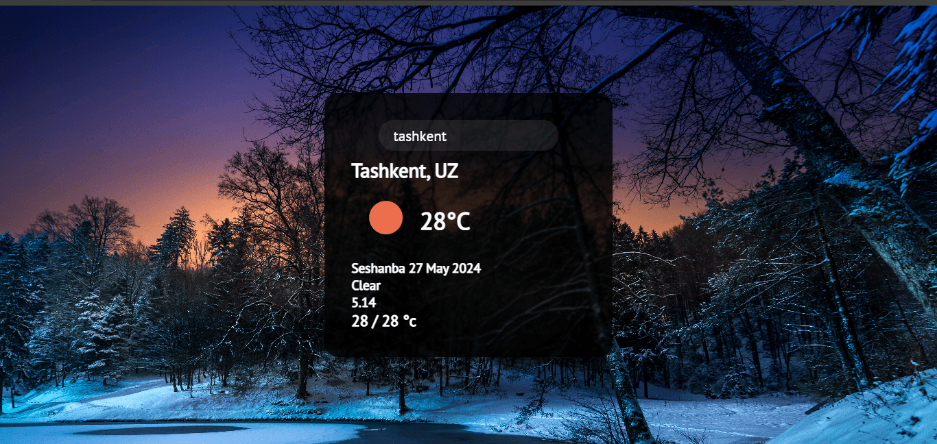 Weather app javascript