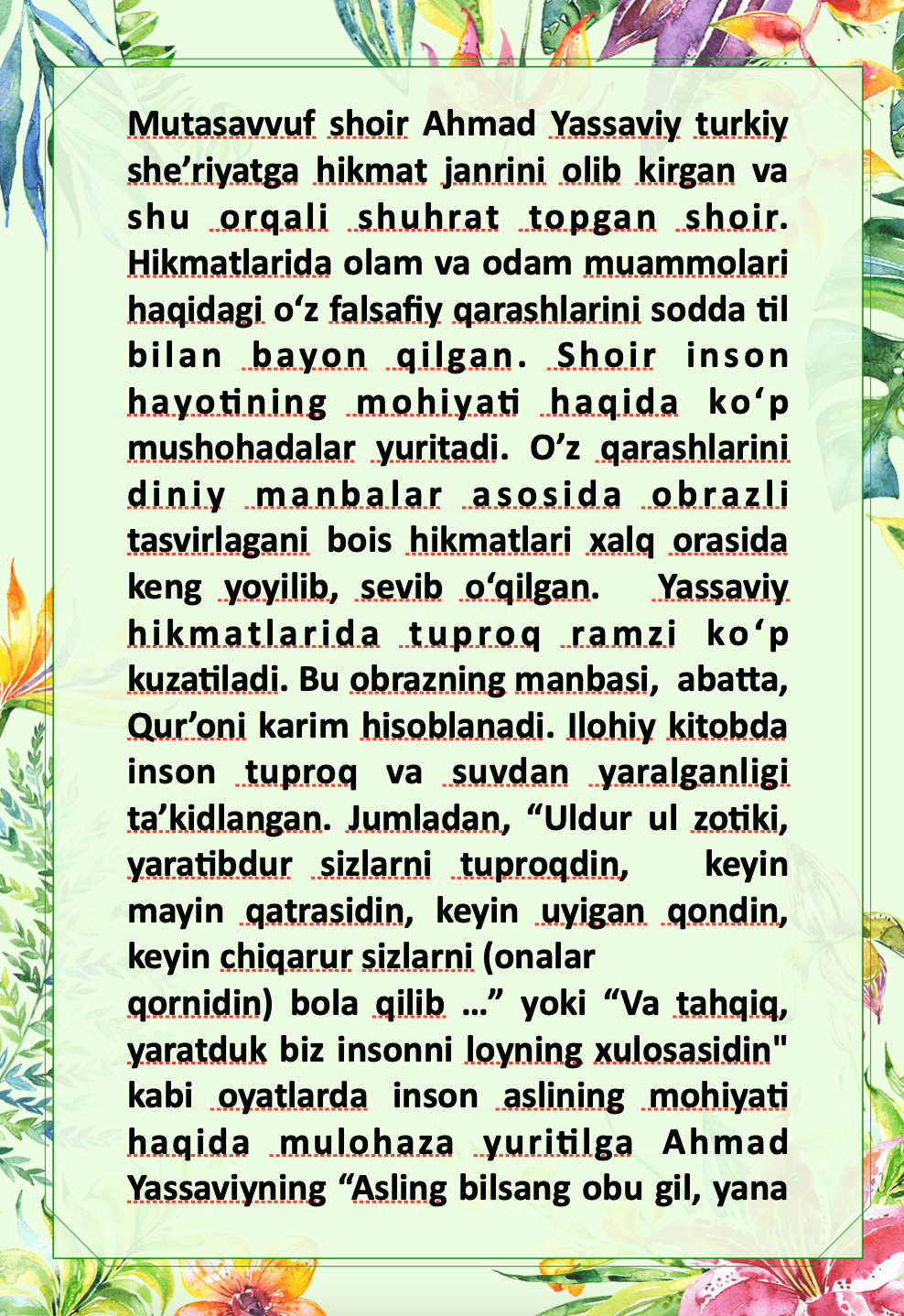 Ahmad Yassaviyning Hikmatlari