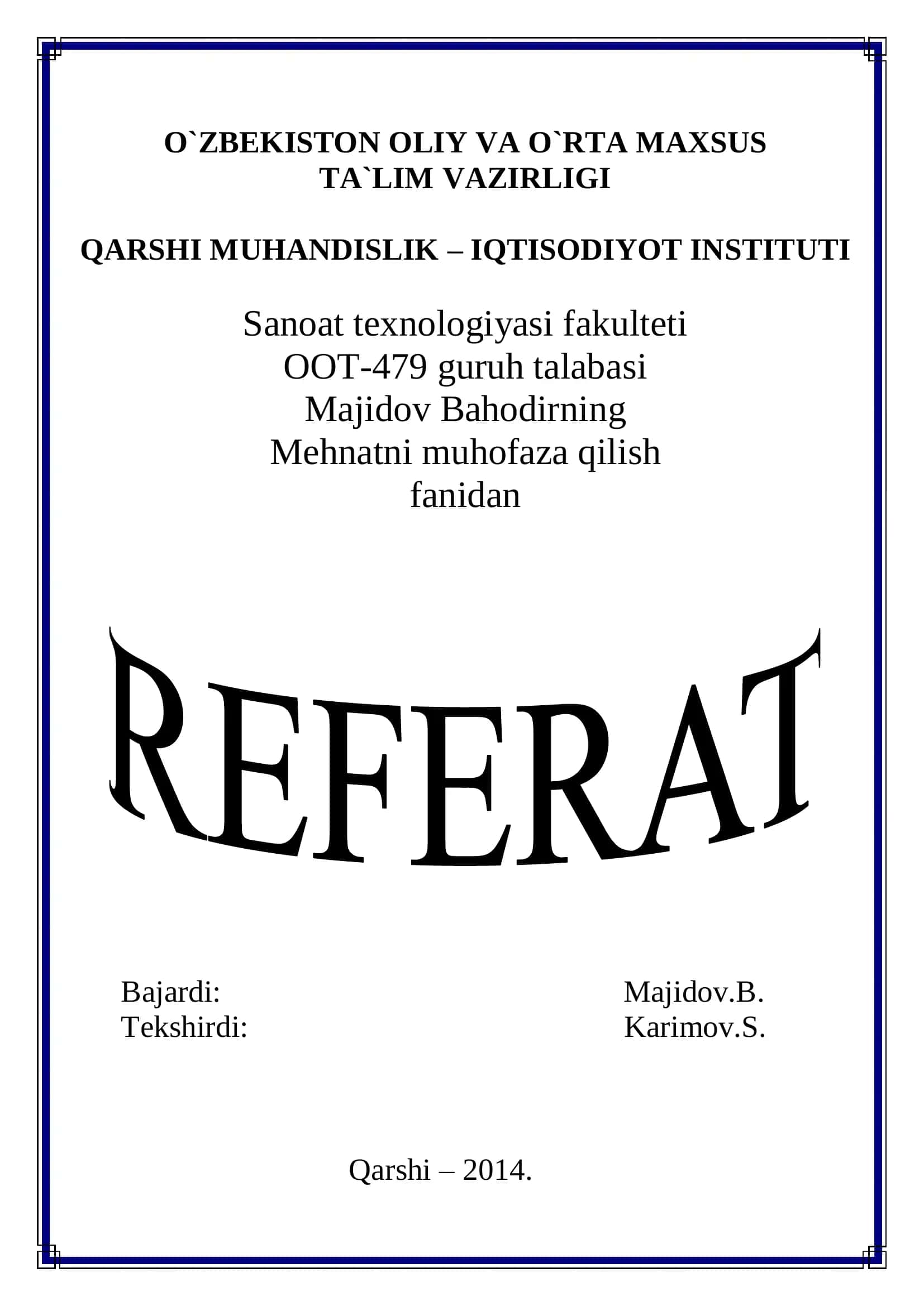 Yong`in havfsizligi asoslari