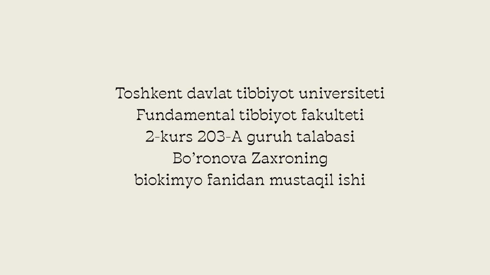 Glyukoza tashuvchilarining tuzilishi, spеtsifikligi, klinik ahamiyati