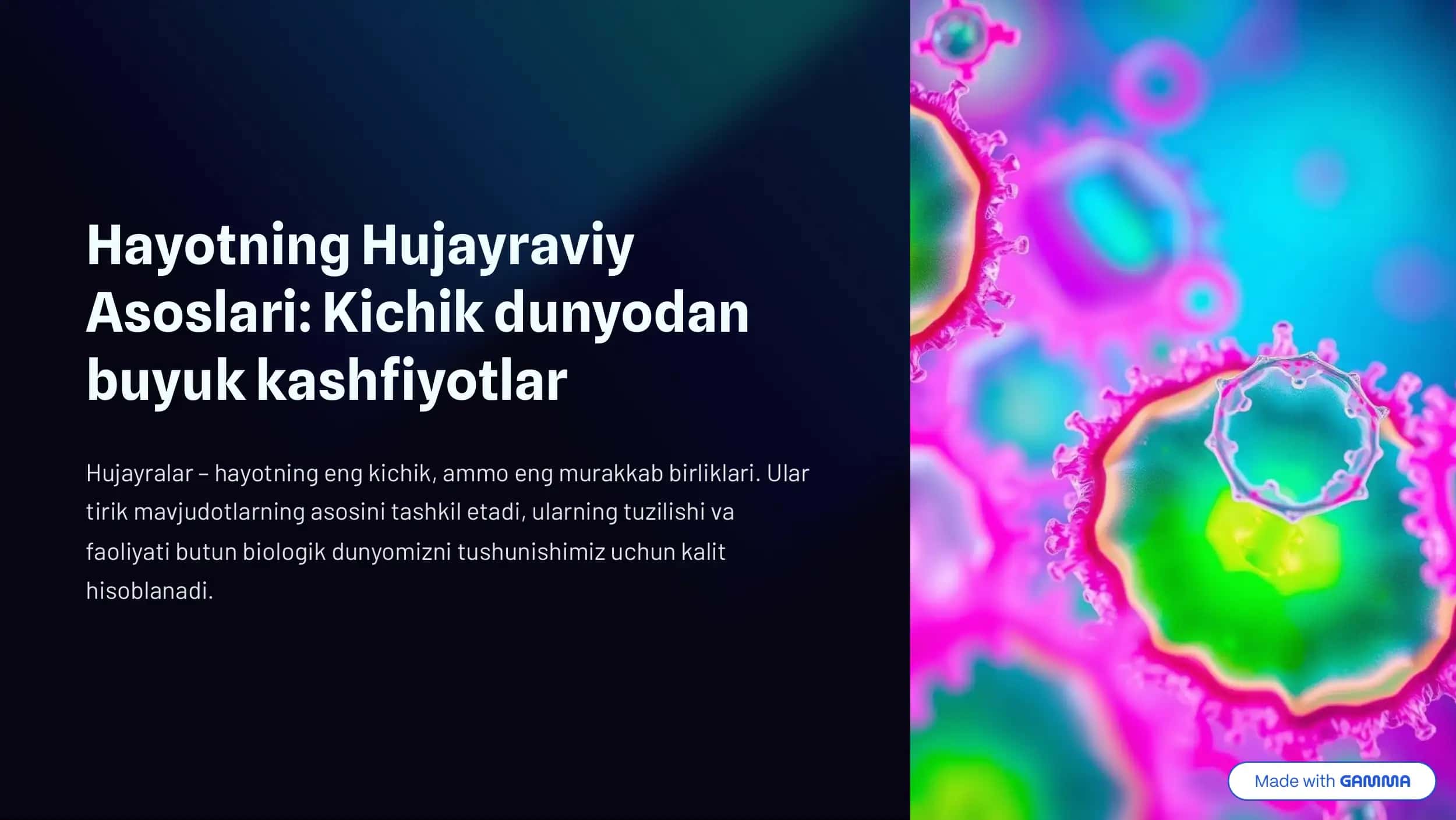 Hujayralar