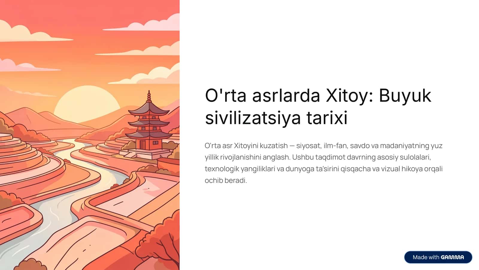 Tang. Oʻrta asrlarda Xitoy Buyuk Sivilizatsiyasi