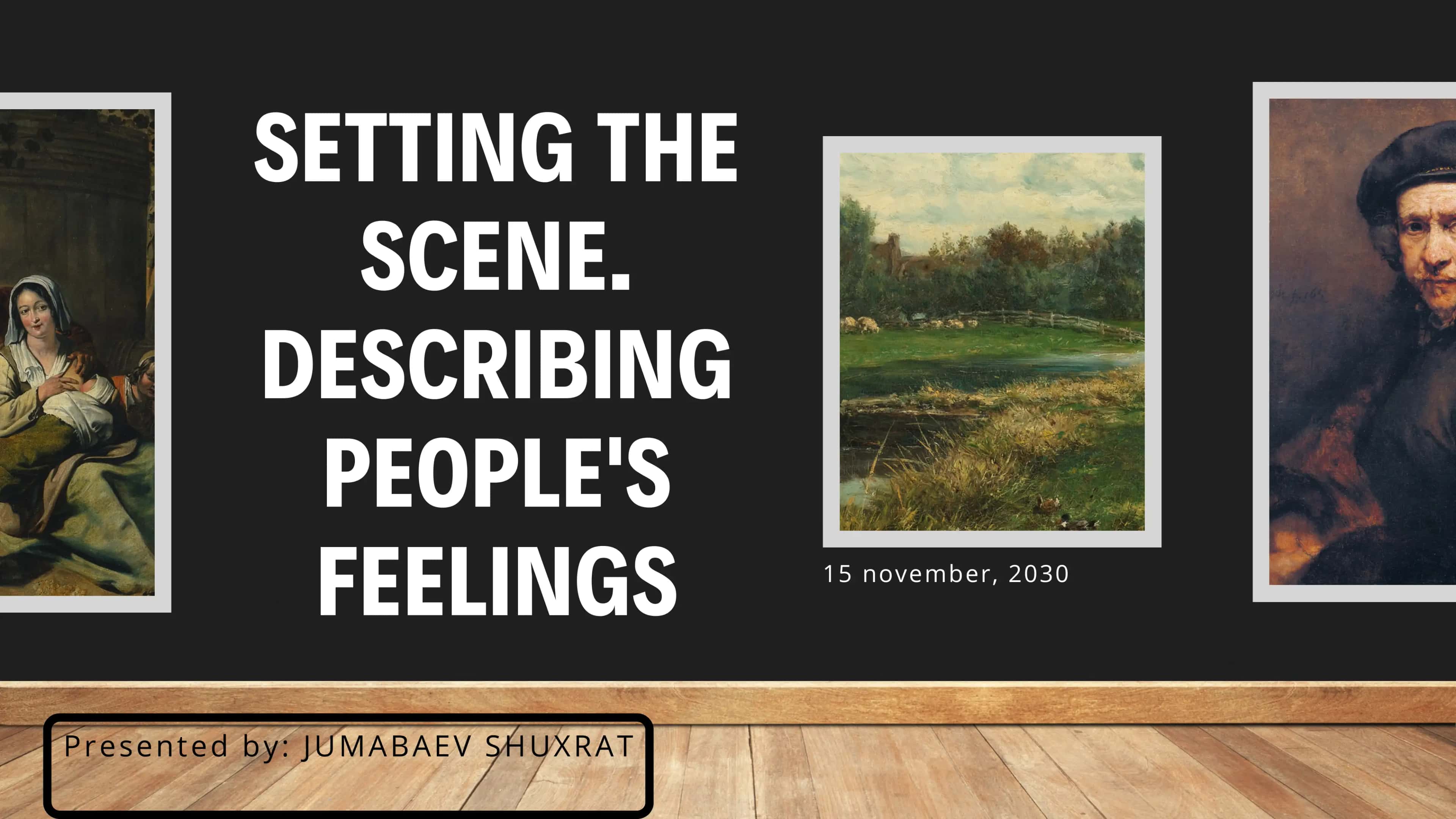 The Elements of Setting