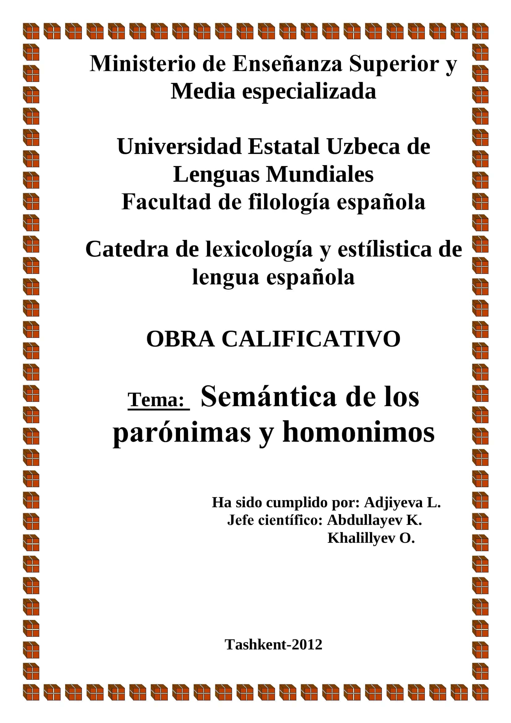 OBRA CALIFICATIVO