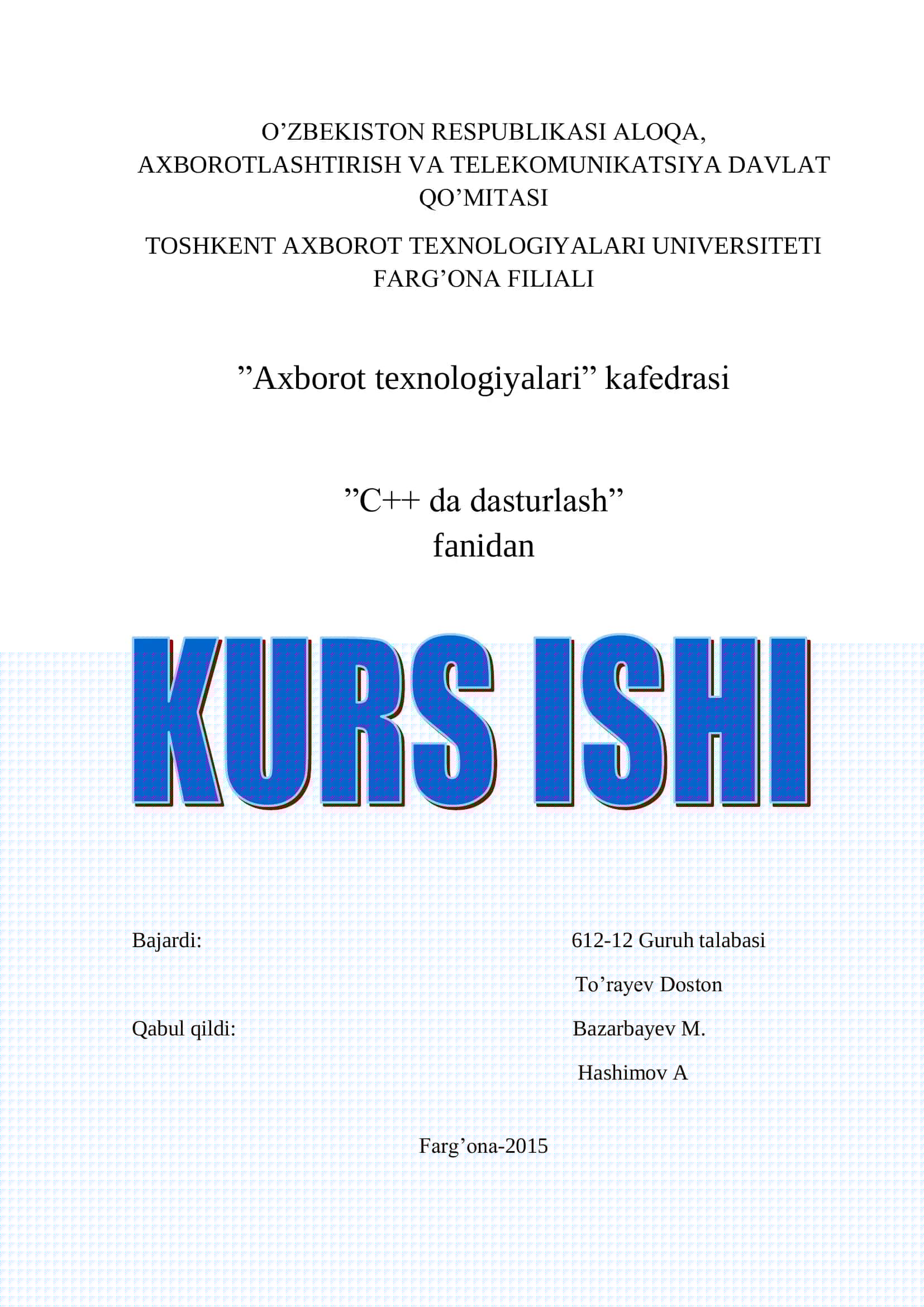 C++ da dasturlash tilida Uchburchak uchlarining to’g’ri burchak koordinatalari