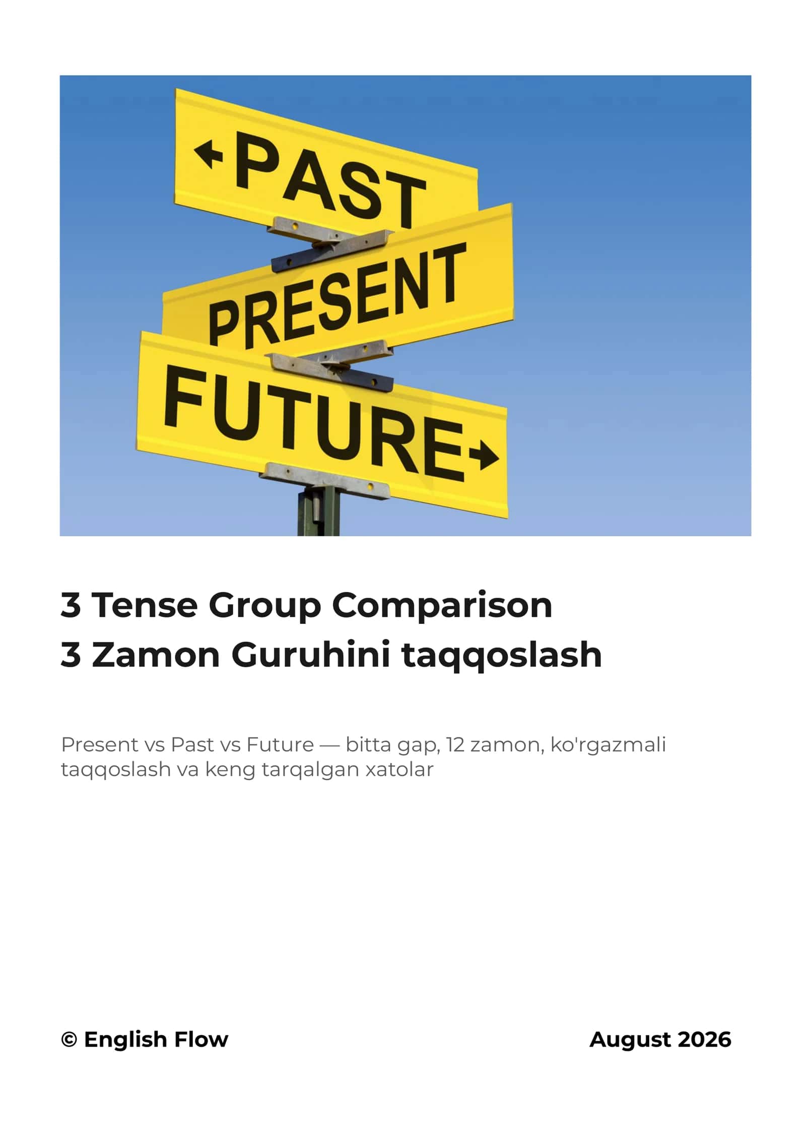 3 Tense Group Comparison