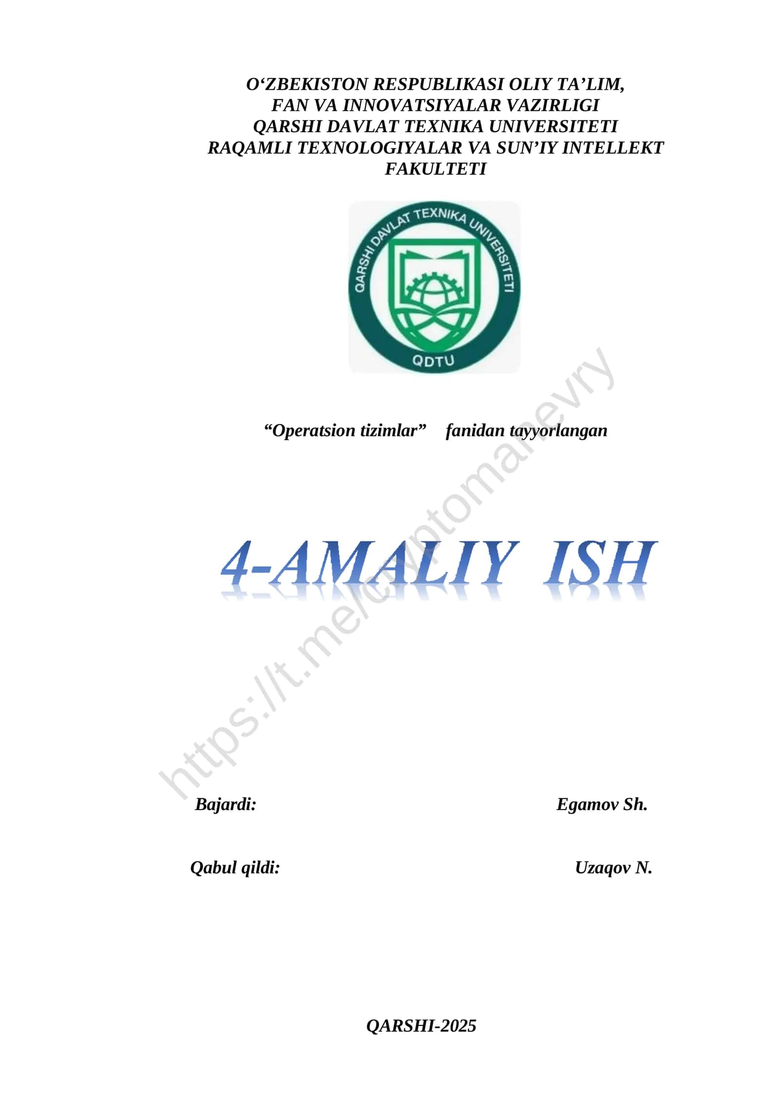 Operatsion tizimlar
