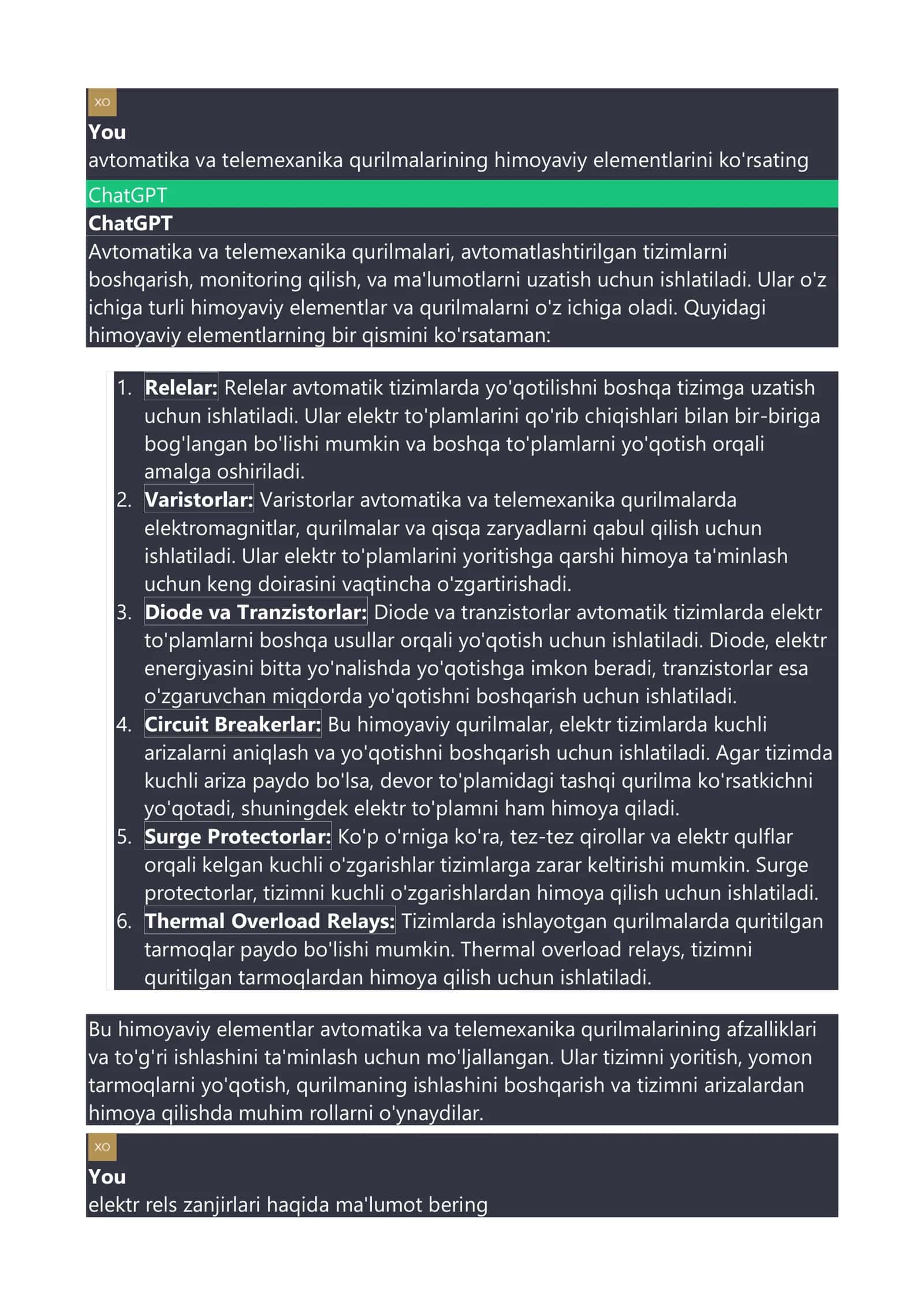 Avtomatika va telemexanika qurilmalari