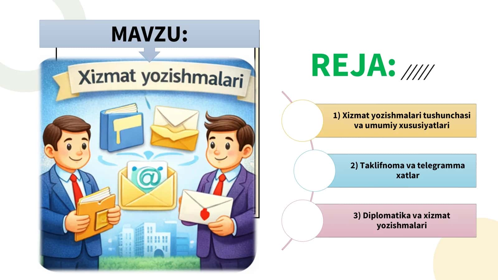 Xizmat yozishmalari
