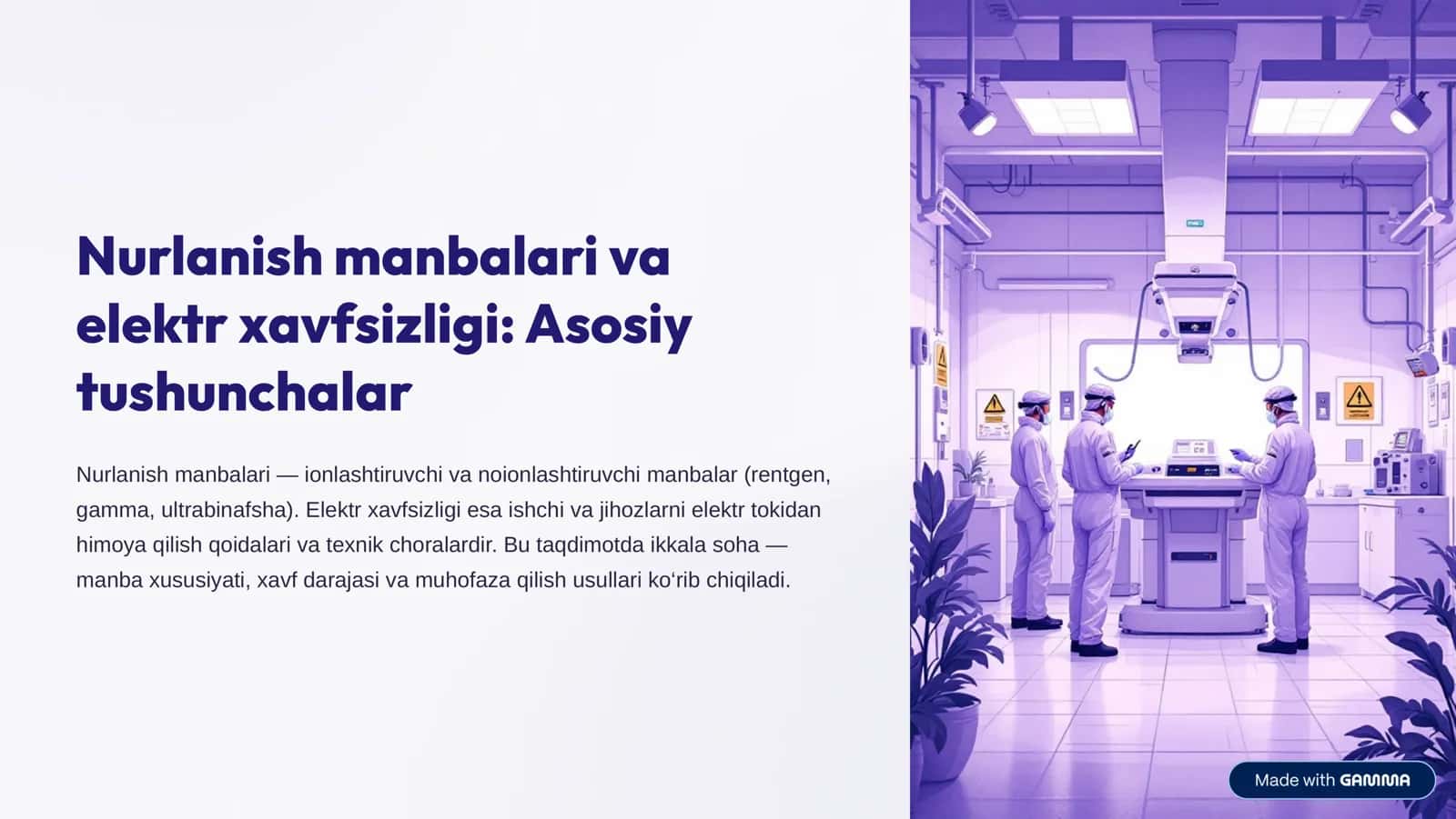 Nurlanish manbalari va elektr xavfsizligi: Asosiy tushunchalar