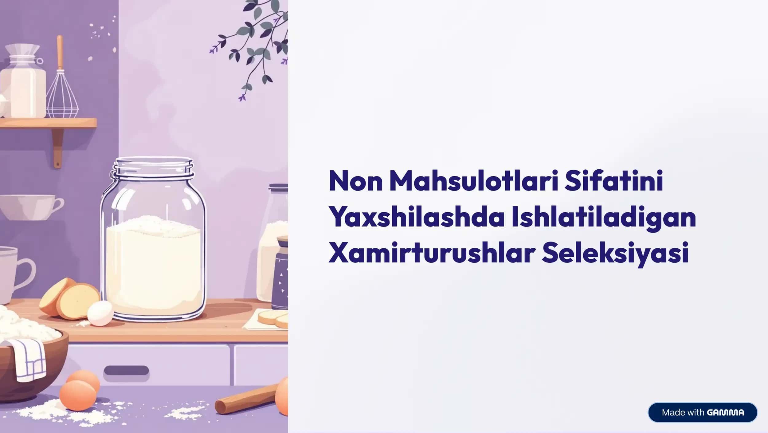 Xamirturush Non Mahsulotlari