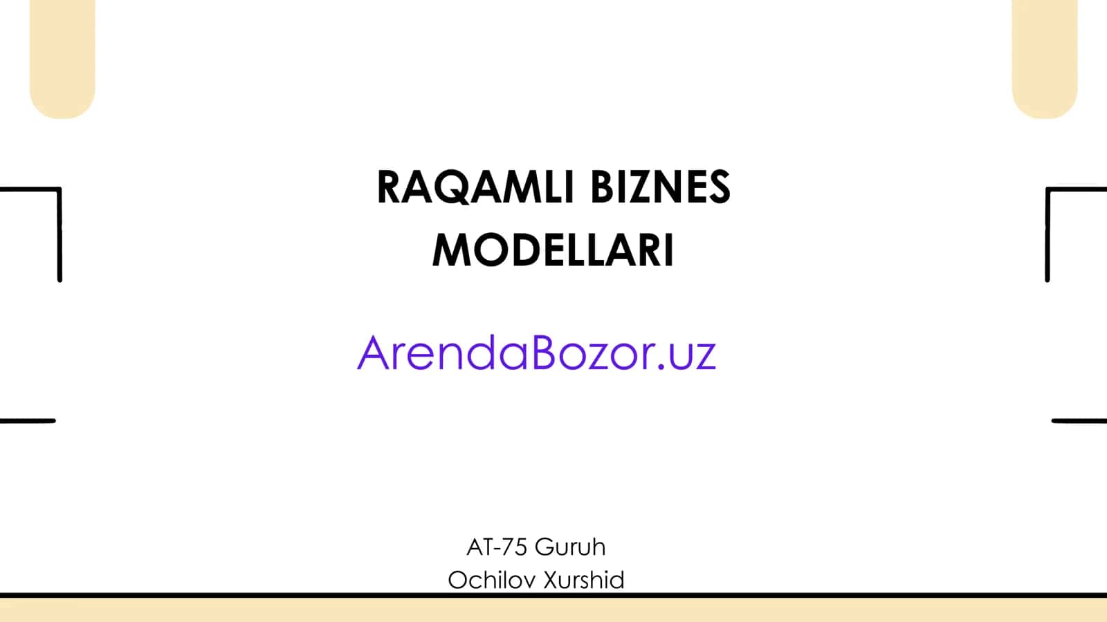 Raqamli Biznes Modellari