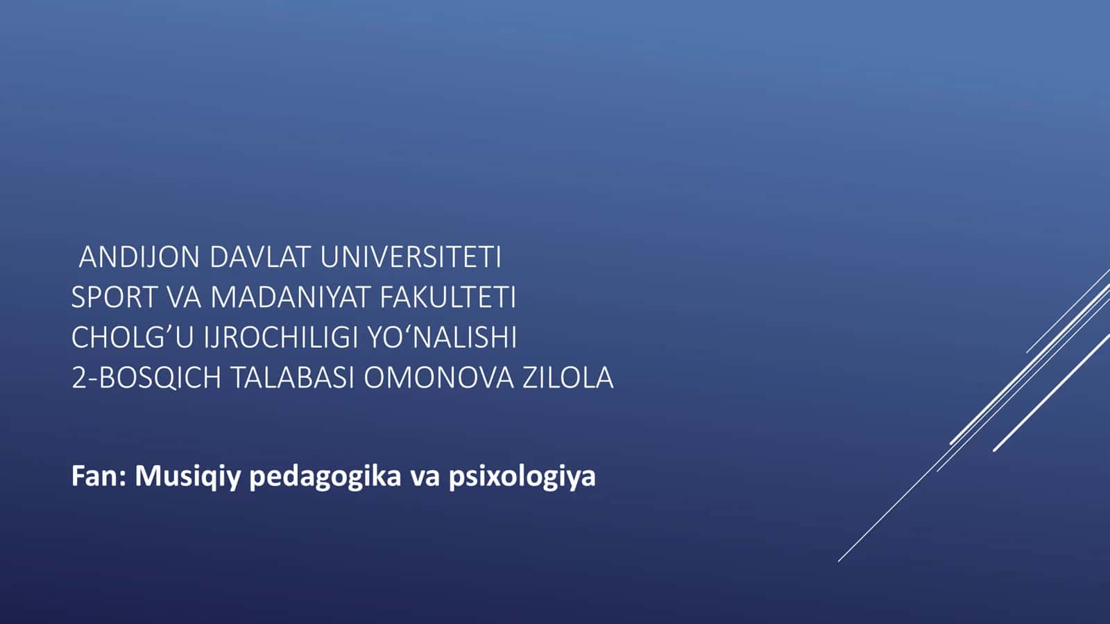 DAVLAT O‘QUV ME’YORIY XUJJATLARI
