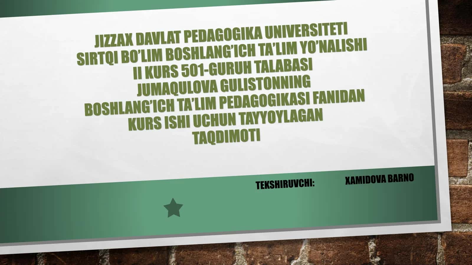 TARBIYAVIY ISHLAR ORQALI URF-ODATLARNI SHAKLLANTIRISH METODIKASI