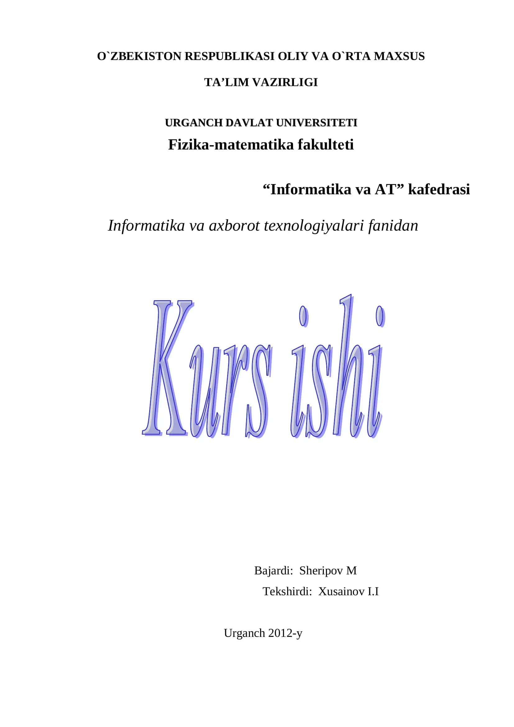 MS DOS operatsion tizimi