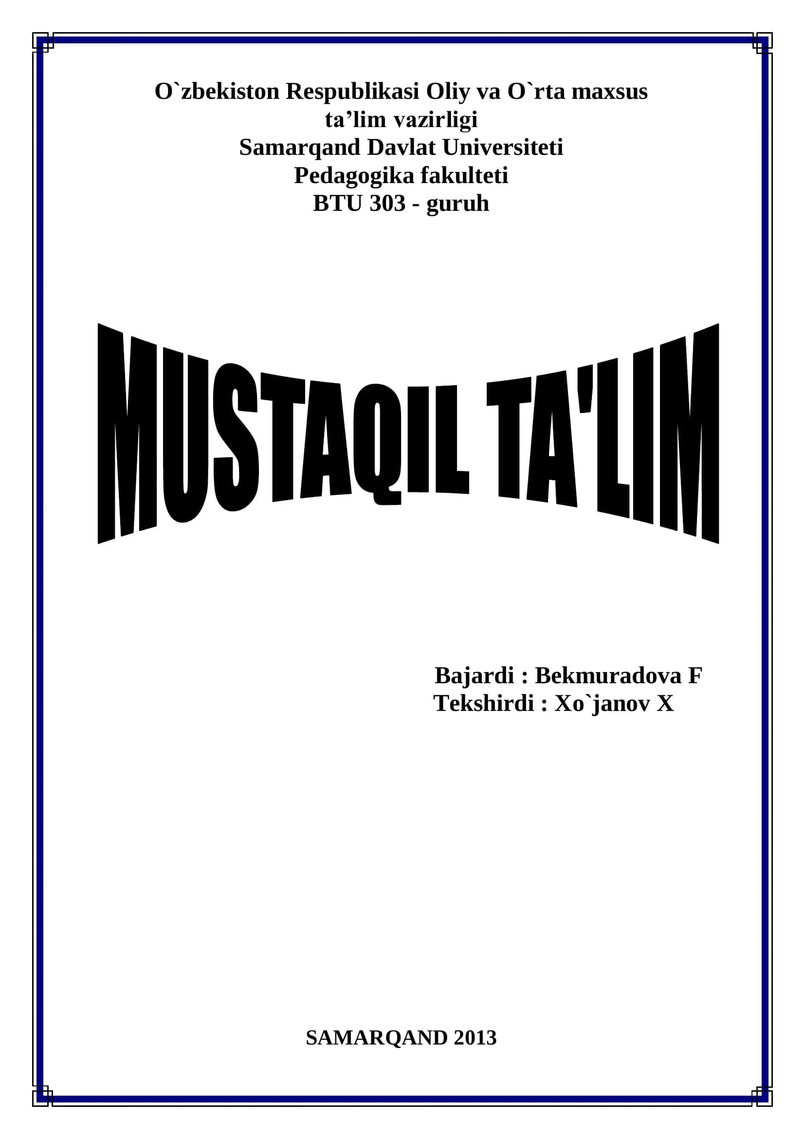 Sifatni o`rganish metodikasi