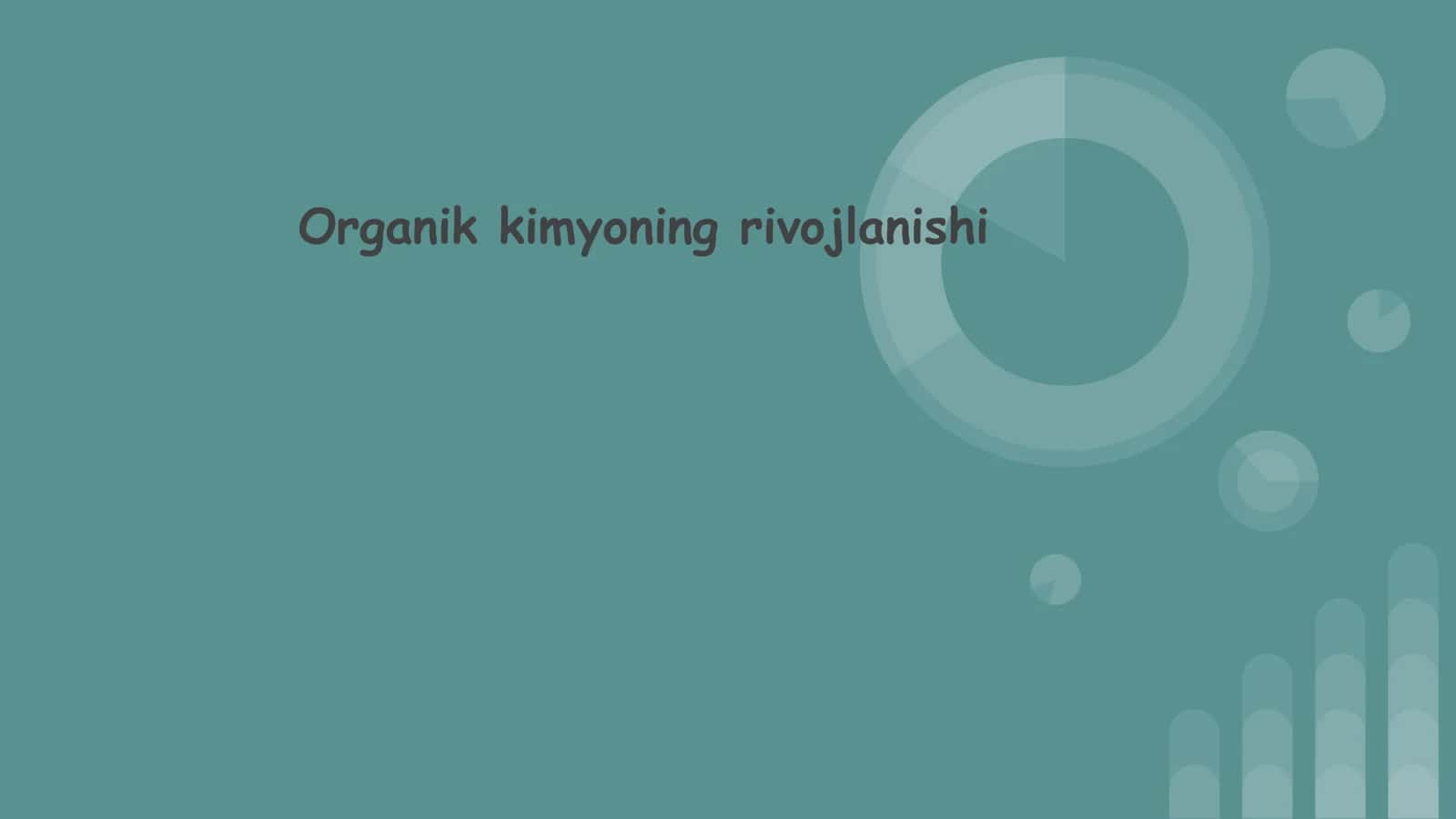 Organik kimyoning rivojlanishi