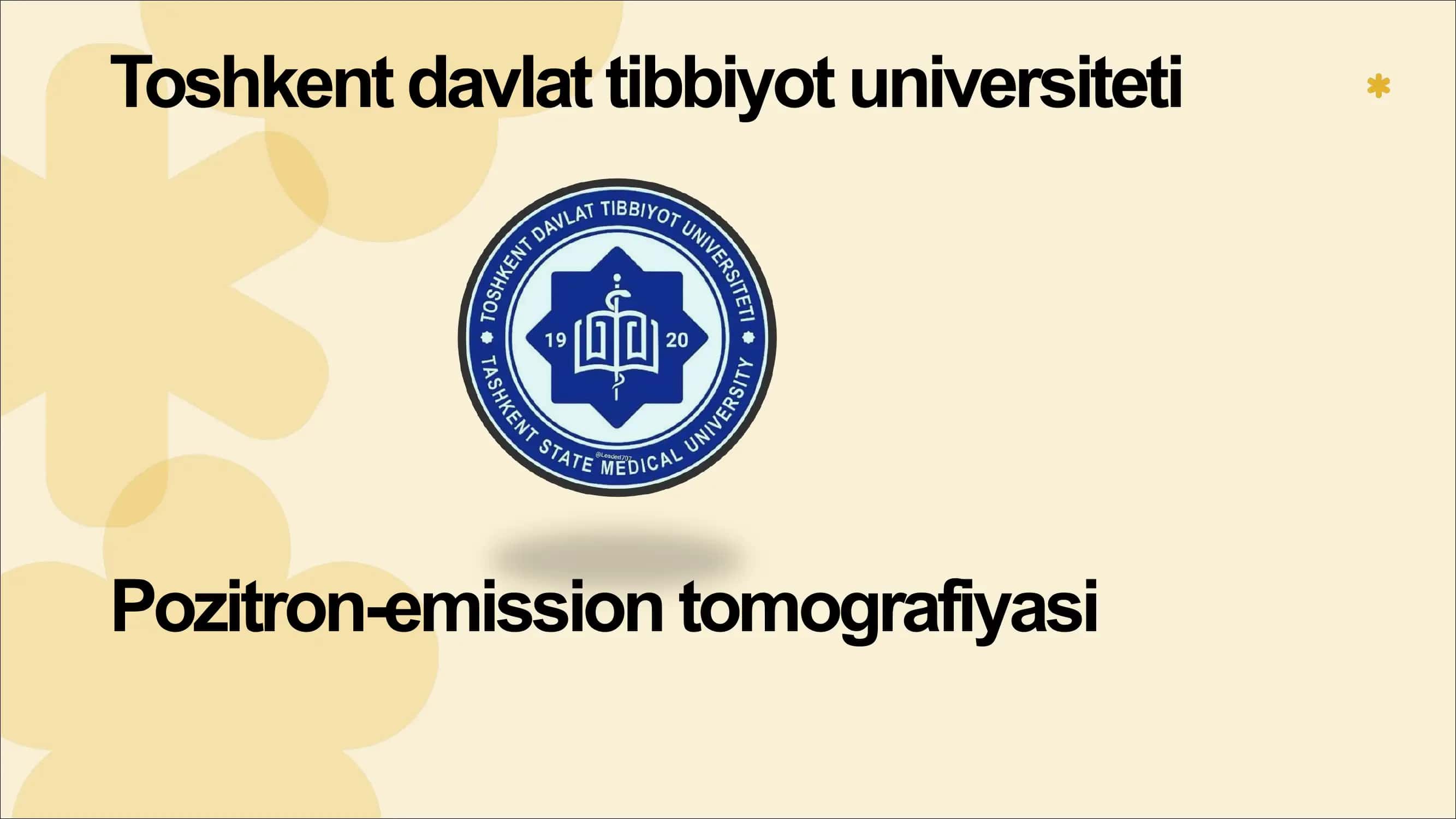 Pozitron-emission tomografiyasi