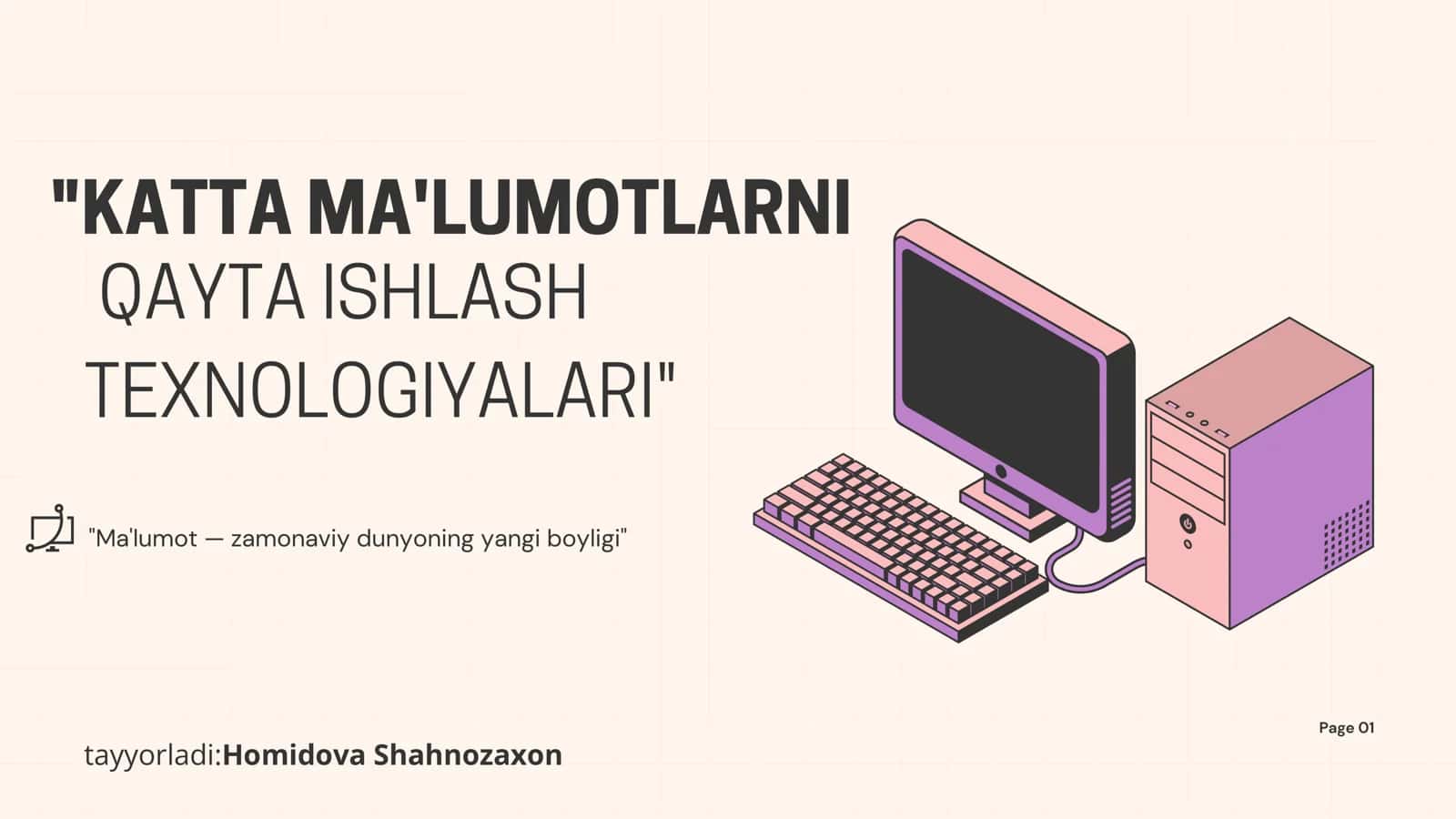 Katta maʼlumotlarni qayta ishlash texnologiyalari