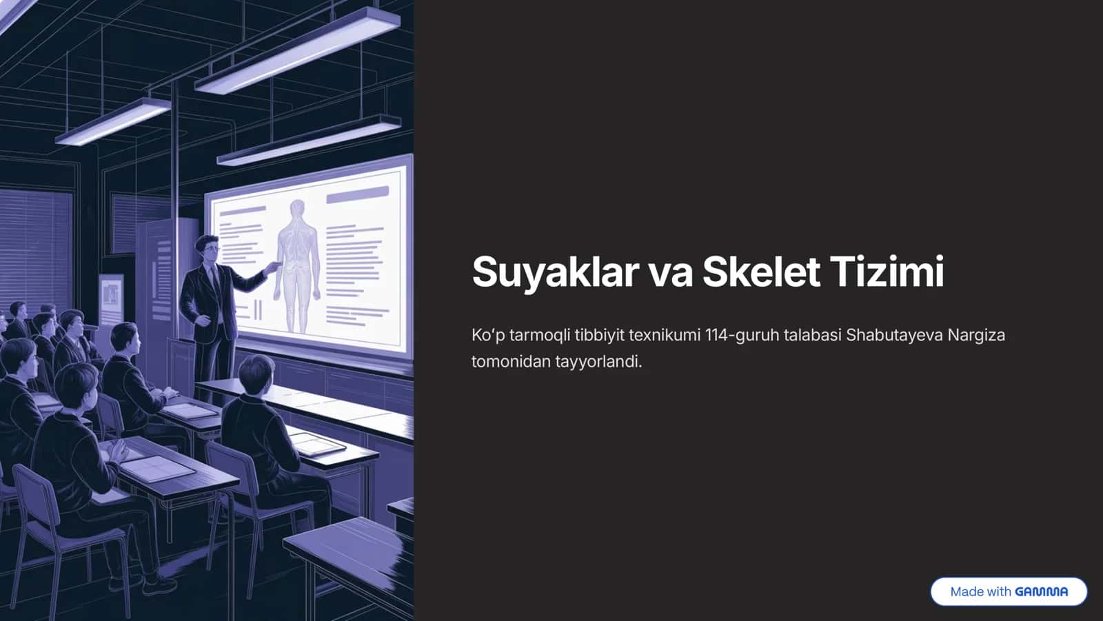 Suyaklar va Skelet Tizimi