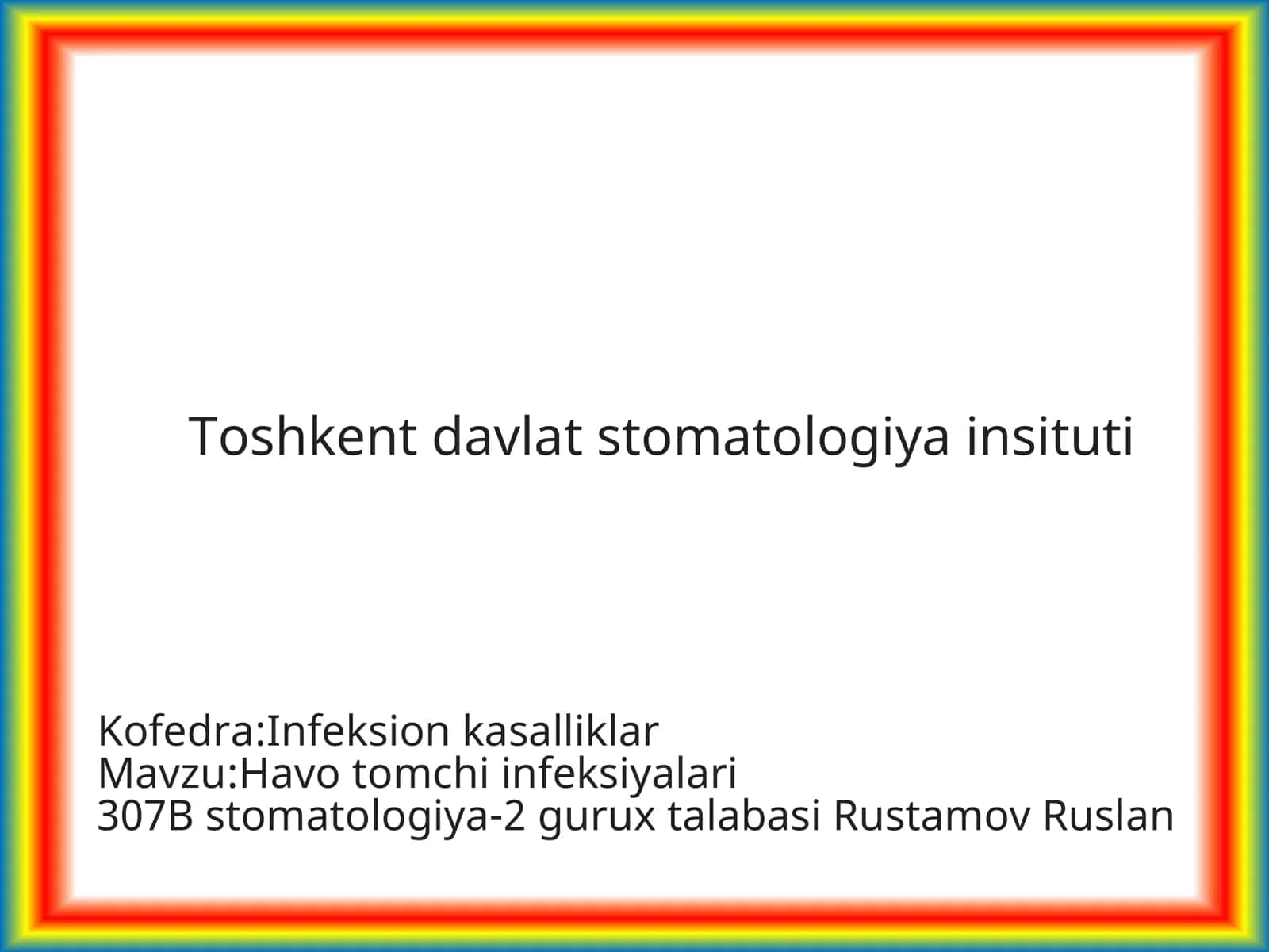 Infeksion kasalliklar