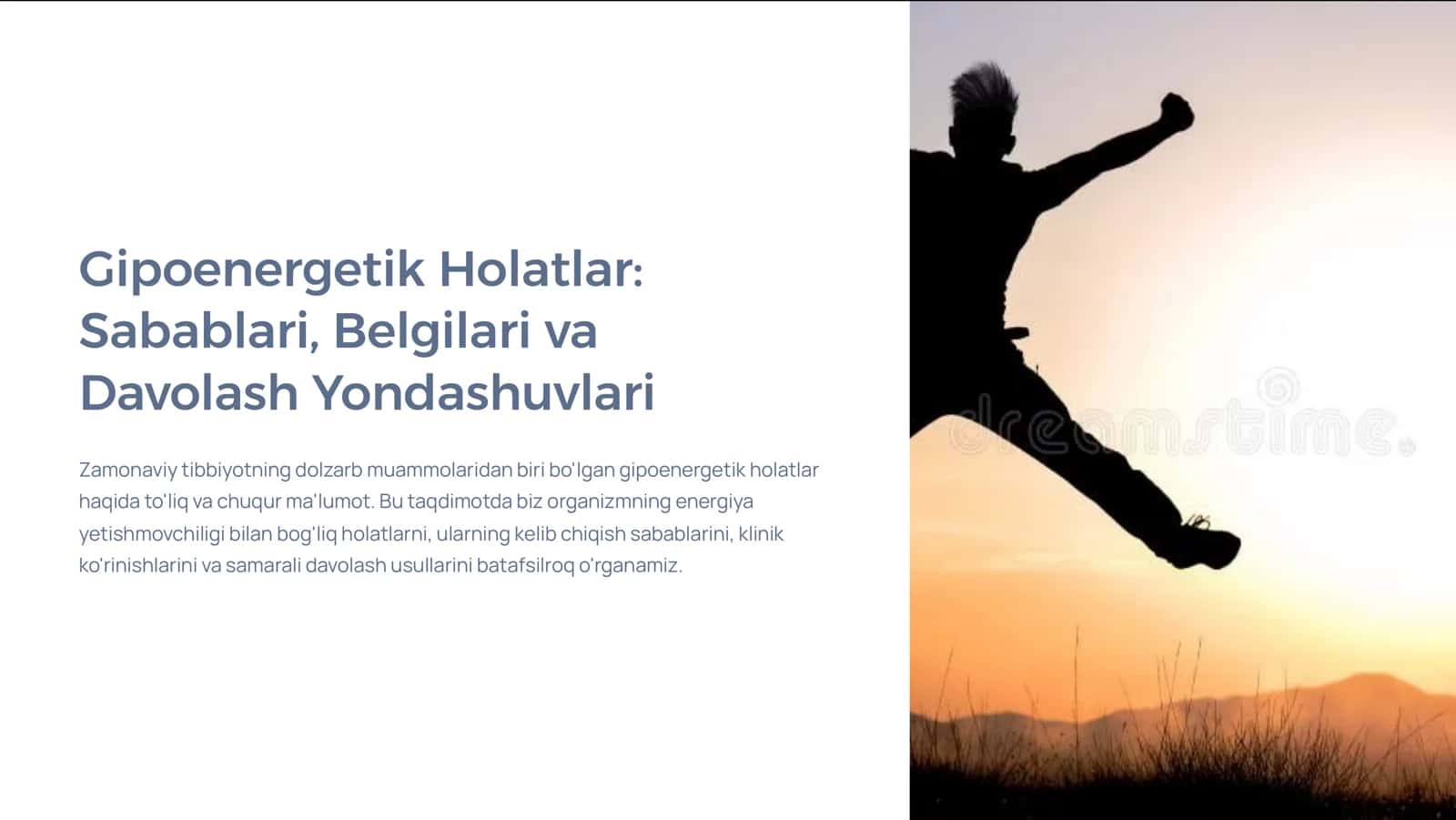 Gipoenergetik Holatlar: Sabablari, Belgilari va Davolash Yondashuvlari