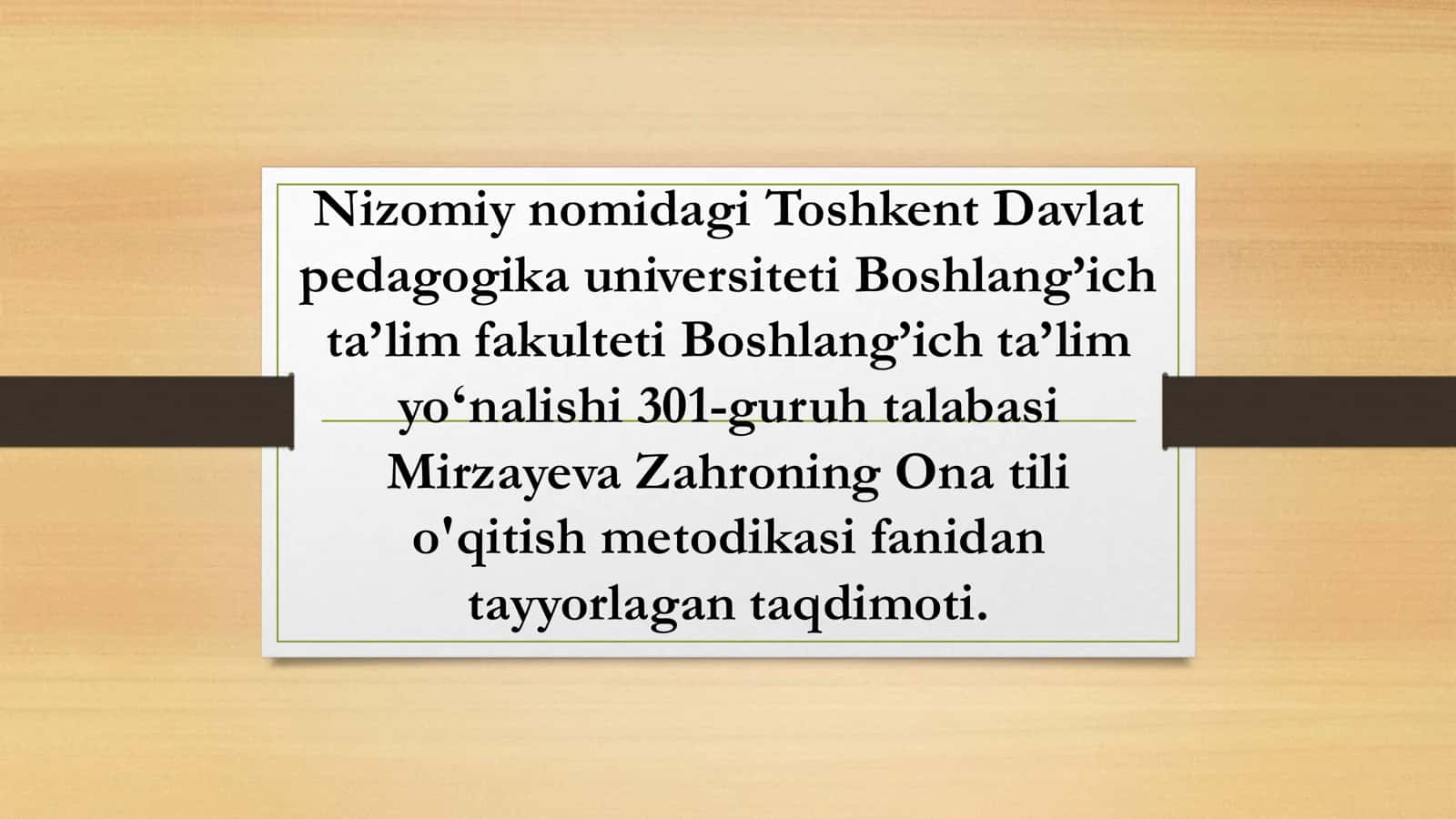 So’z turkumlarini o'rganishda hosil qilinadigan orfografik bilimlar