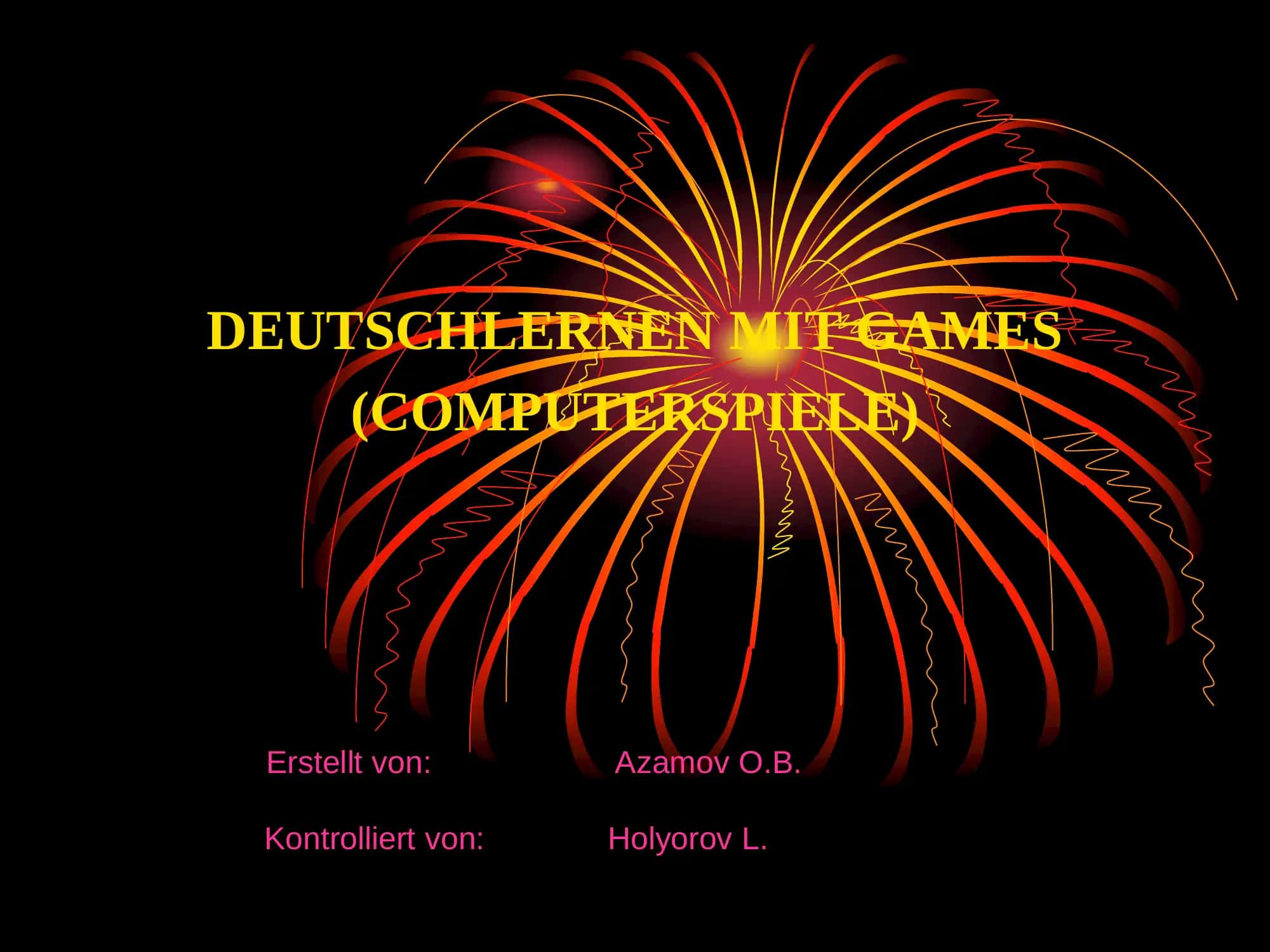 DEUTSCHLERNEN MIT GAMES