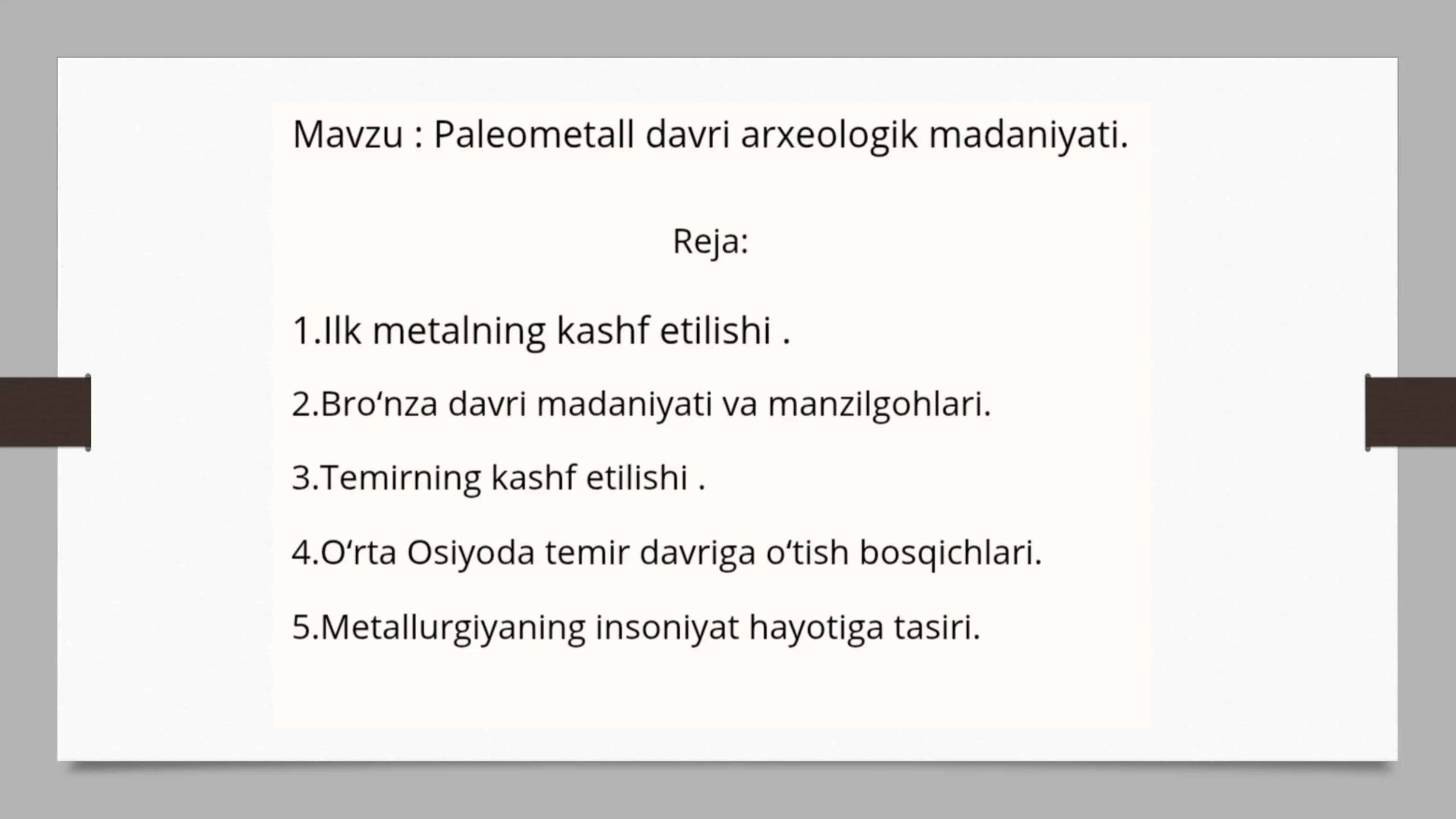 Paleometall davri arxeologiyasi