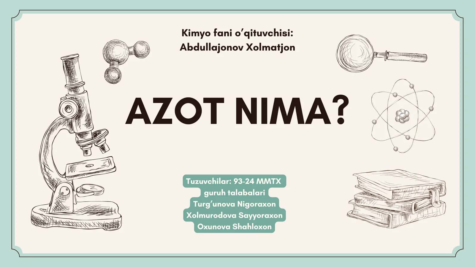 AZOT NIMA?