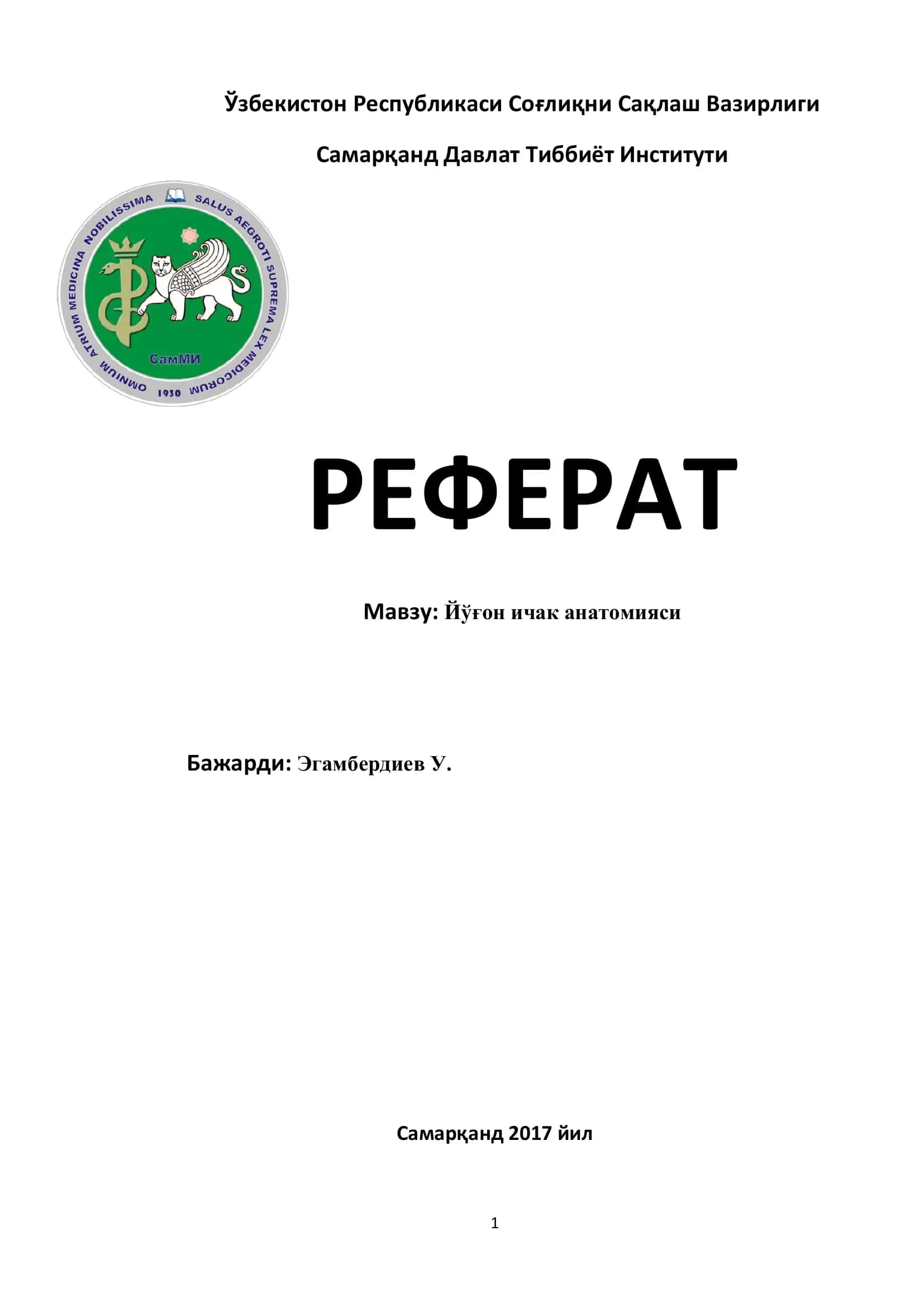 Йўғон ичак анатомияси