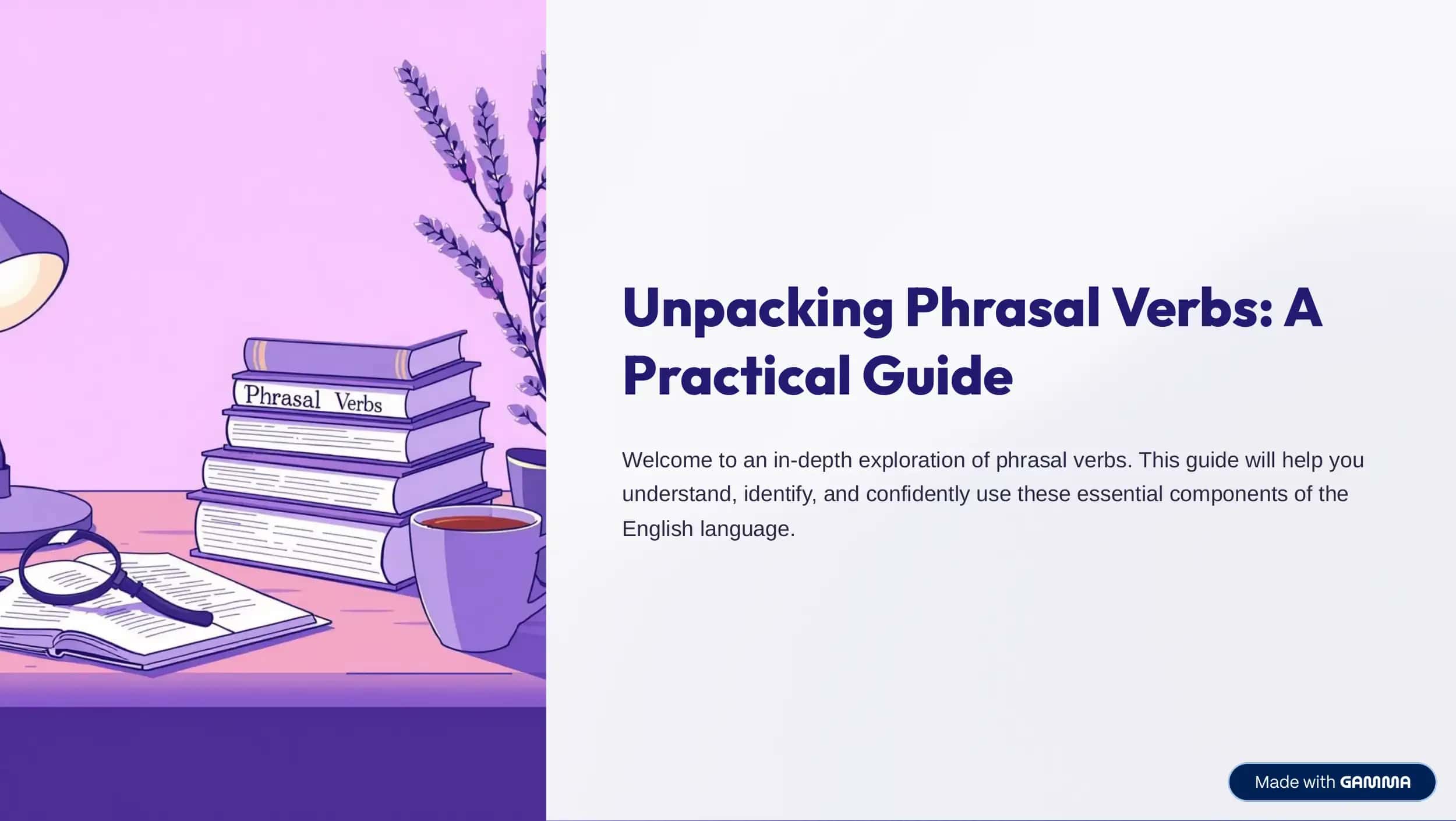 phrasal verbs