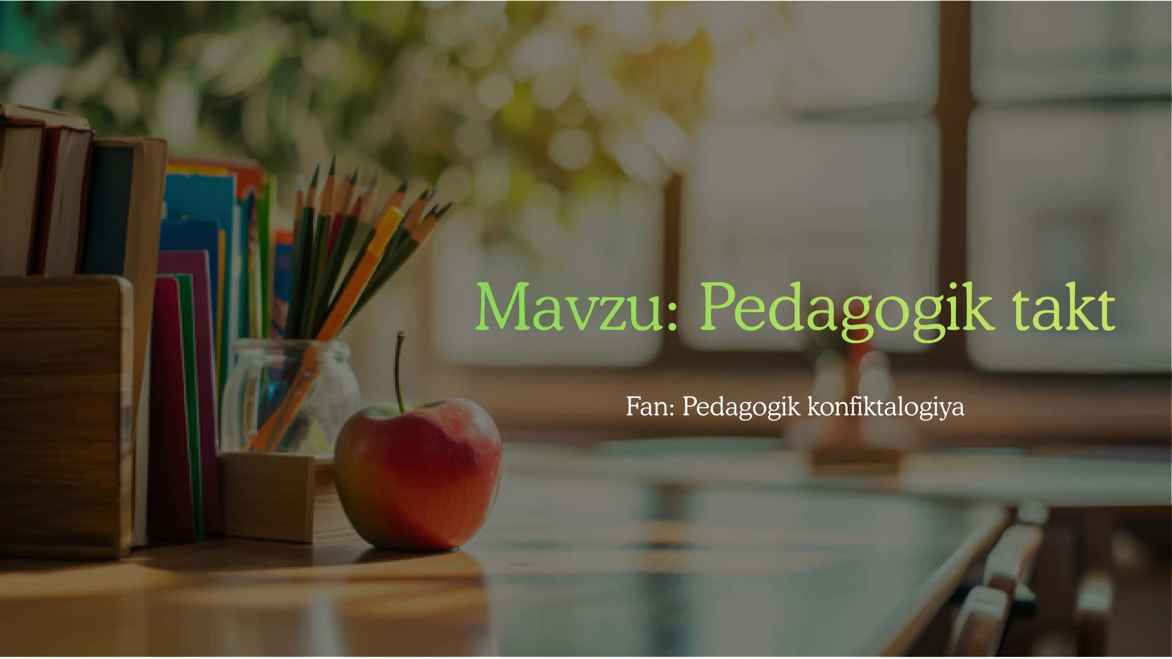 Pedagogik takt