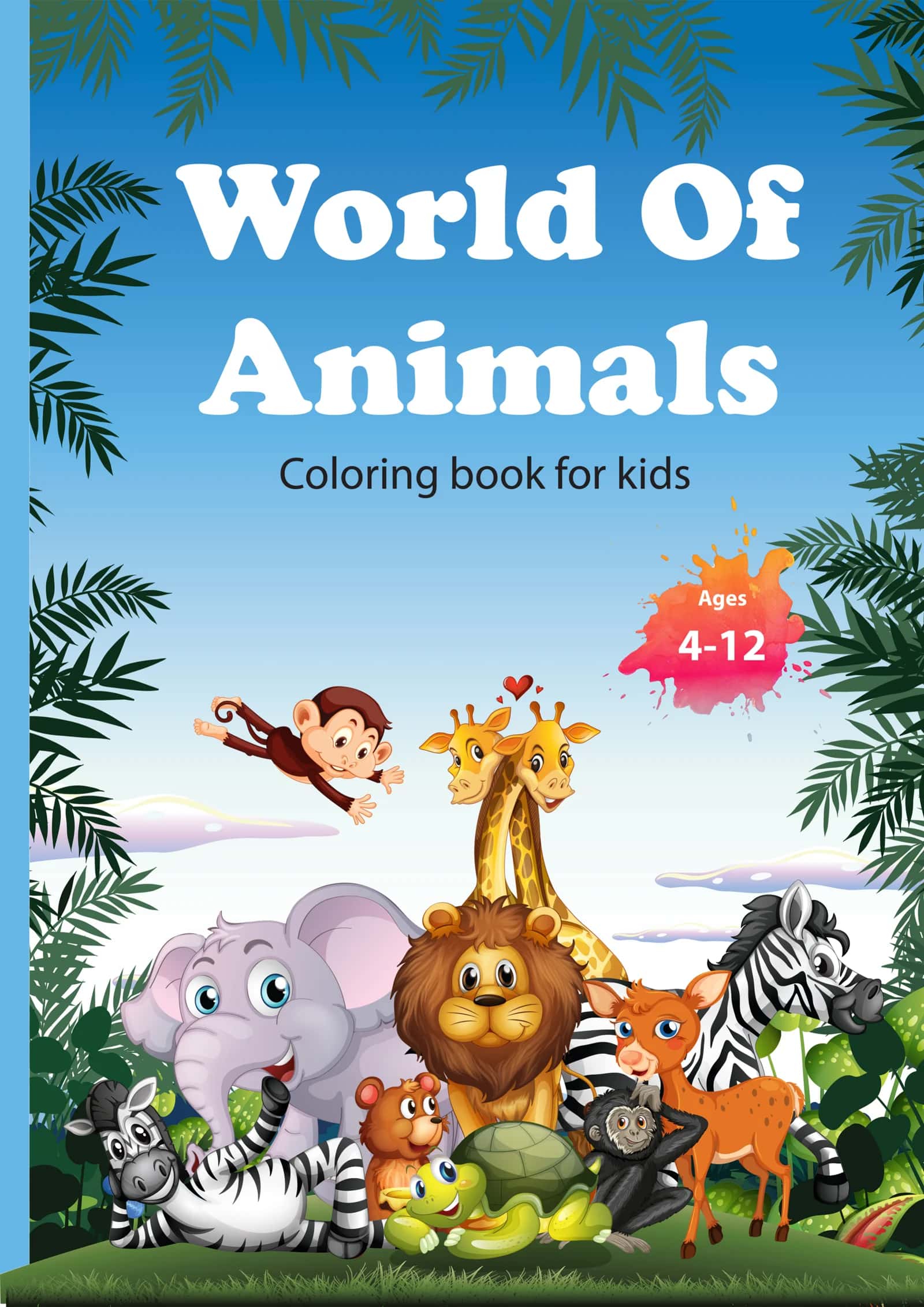 Living Nature: Vibrant Animal World – Interactive Coloring Book for Kids (Ages 4–12)