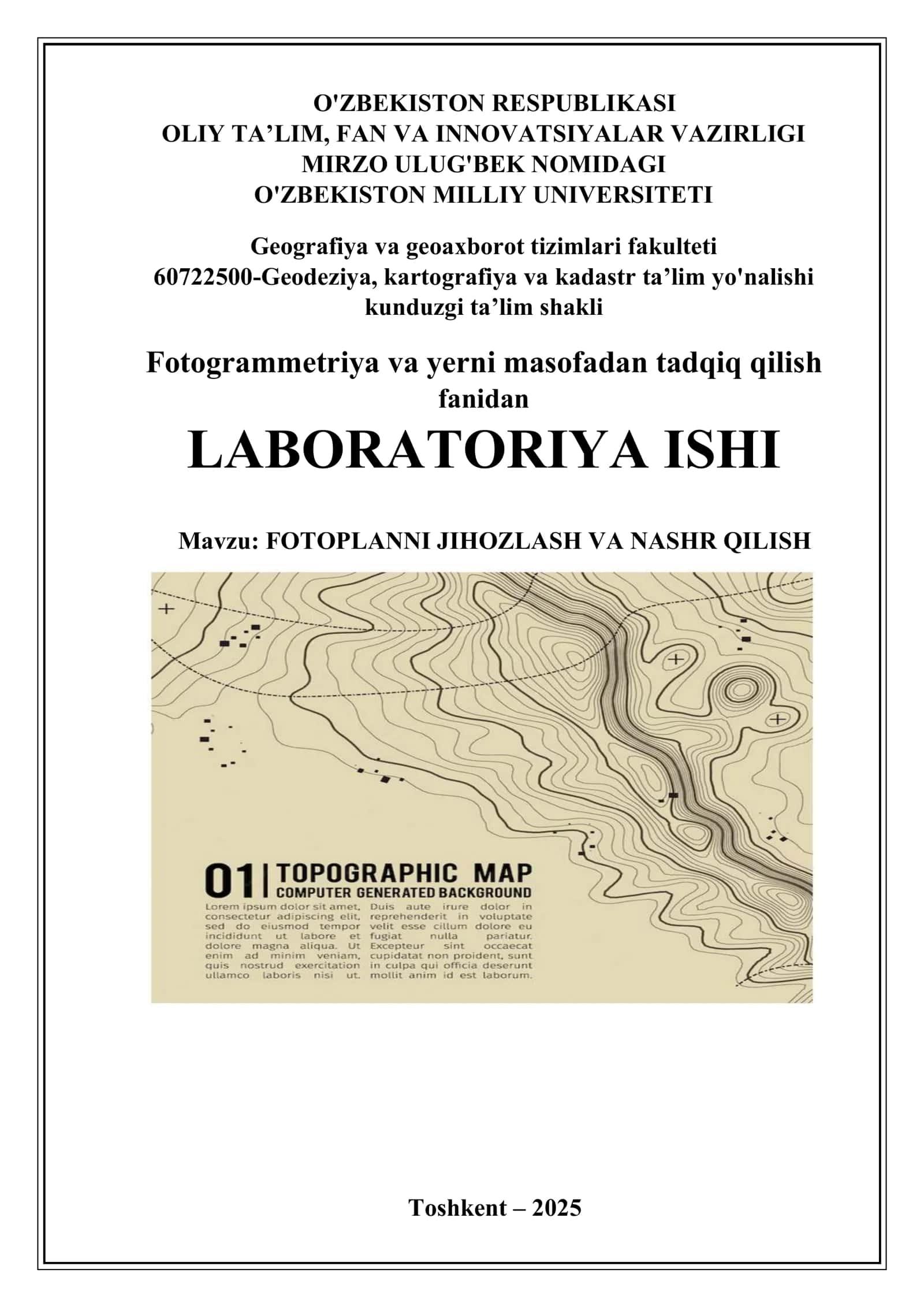 FOTOPLANNI JIHOZLASH VA NASHR QILISH